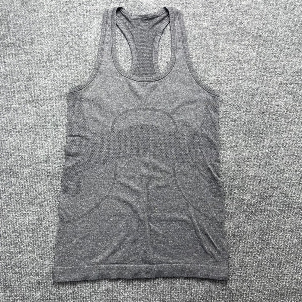 Lululemon Swiftly Tech Racerback Tank Top 2.0 Grey Size 4 Athletic Yoga Running